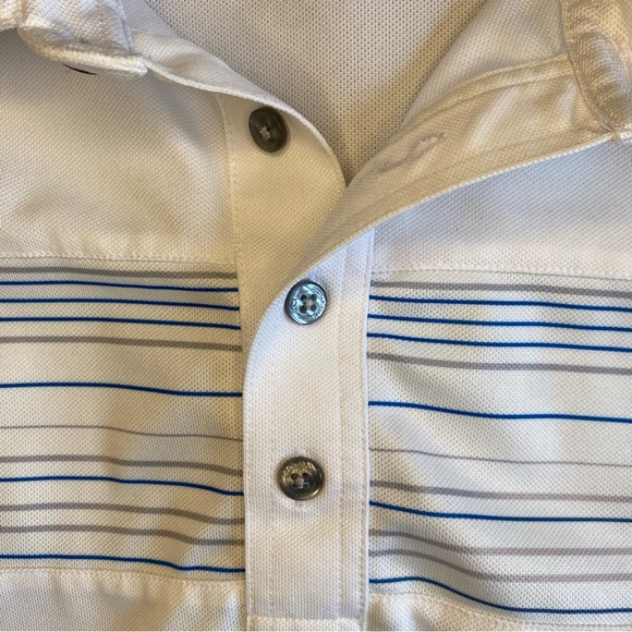 Travis Mathew Golf Polo Fox Racing Collab Men’s Size Large Striped Multicoloured - Picture 6 of 10